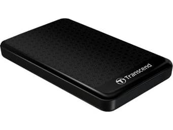 Transcend StoreJet 25A3 - Harddisk - 2 TB - ekstern (bærbar) - 2.5" - USB 3.0 - svart