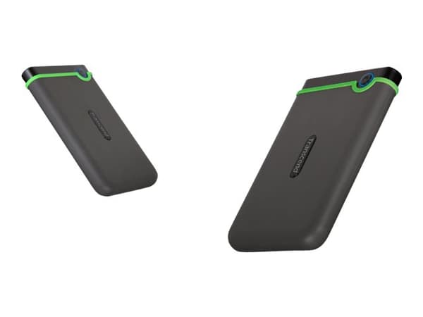 Transcend StoreJet 25M3C - Harddisk - 2 TB - ekstern (bærbar) - 2.5" - USB 3.1 Gen 1 - jerngrå