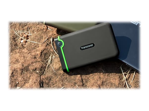Transcend StoreJet 25M3 - Harddisk - 4 TB - ekstern (bærbar) - 2.5" - USB 3.1 Gen 1 - AES - jerngrå