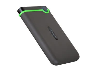 Transcend StoreJet 25M3 - Harddisk - 4 TB - ekstern (bærbar) - 2.5" - USB 3.1 Gen 1 - AES - jerngrå