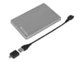 Miniatyrbilde 3 av 5: Verbatim Store 'n' Go Slim - Harddisk - 2 TB - ekstern (bærbar) - USB 3.2 Gen 1 - romgrå