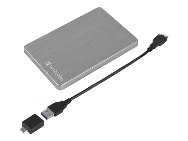 Verbatim Store 'n' Go Slim - Harddisk - 2 TB - ekstern (bærbar) - USB 3.2 Gen 1 - romgrå