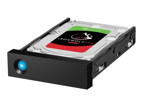 LaCie 1big Dock STHS16000800 - Harddiskarray - 10 TB - 1 brønner (SATA-600) - HDD 16 TB x 1 - USB 3.1, Thunderbolt 3 (ekstern) - med 5-års Rescue Dat