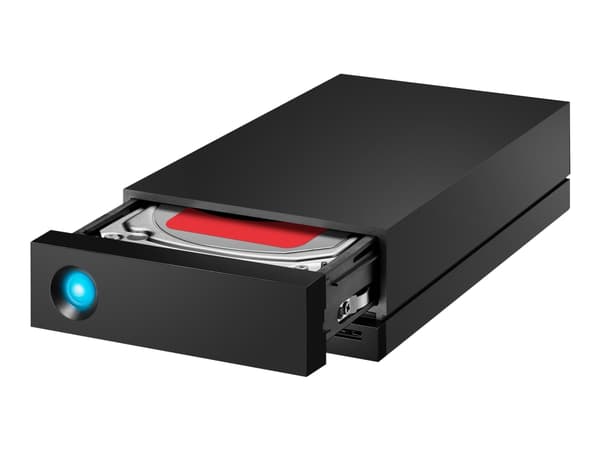 LaCie 1big Dock STHS16000800 - Harddiskarray - 10 TB - 1 brønner (SATA-600) - HDD 16 TB x 1 - USB 3.1, Thunderbolt 3 (ekstern) - med 5-års Rescue Dat