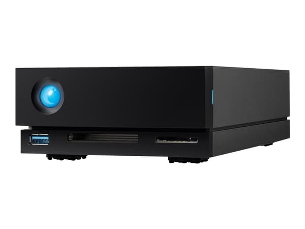 LaCie 1big Dock STHS16000800 - Harddiskarray - 10 TB - 1 brønner (SATA-600) - HDD 16 TB x 1 - USB 3.1, Thunderbolt 3 (ekstern) - med 5-års Rescue Dat
