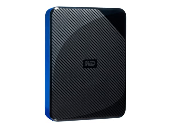 WD Gaming Drive WDBM1M0040BBK - Harddisk - 4 TB - ekstern (bærbar) - USB 3.0 - svart topp med blå bunn