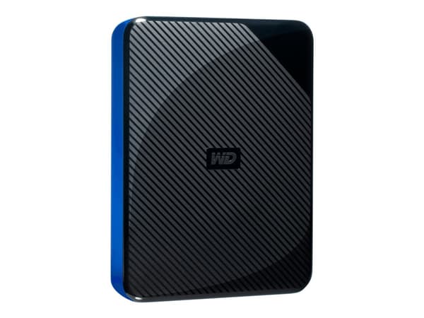 WD Gaming Drive WDBM1M0040BBK - Harddisk - 4 TB - ekstern (bærbar) - USB 3.0 - svart topp med blå bunn
