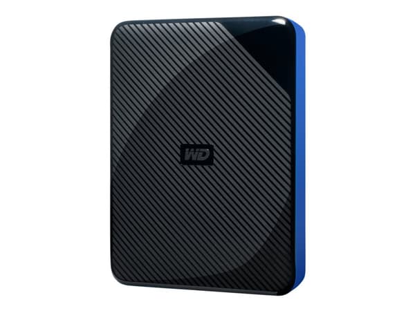 WD Gaming Drive WDBM1M0040BBK - Harddisk - 4 TB - ekstern (bærbar) - USB 3.0 - svart topp med blå bunn