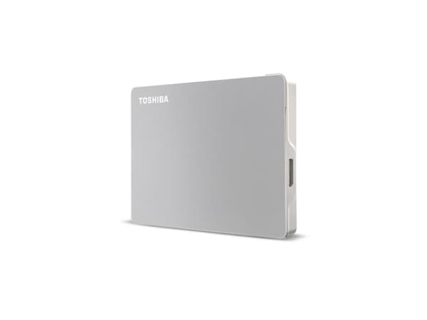 Toshiba Canvio Flex - Hårddisk - 2 TB - extern (bärbar) - 2,5" - USB 3.2 Gen 1 - silver