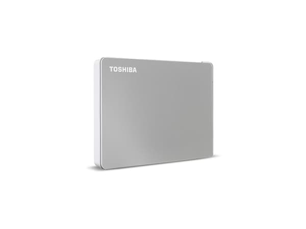 Toshiba Canvio Flex - Hårddisk - 2 TB - extern (bärbar) - 2,5" - USB 3.2 Gen 1 - silver