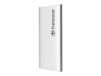 Transcend ESD240C - SSD - 240 GB - ekstern (bærbar) - M.2 - USB 3.1 Gen 2 (USB-C kontakt) - sølv