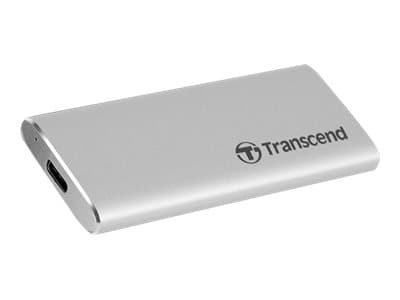 Transcend ESD240C - SSD - 240 GB - ekstern (bærbar) - M.2 - USB 3.1 Gen 2 (USB-C kontakt) - sølv