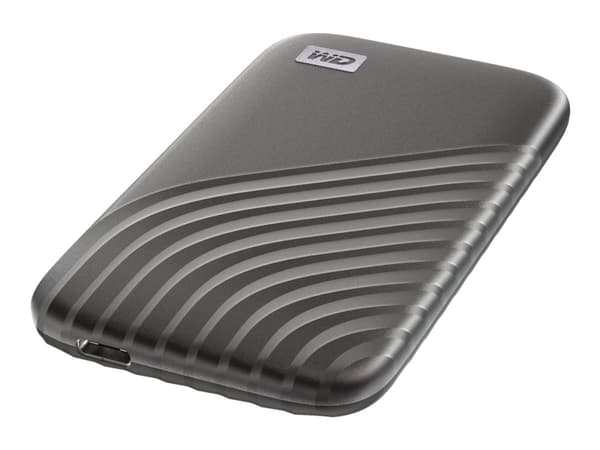 WD My Passport SSD WDBAGF0010BRD - SSD - krypterat - 1 TB - extern (portabel) - USB 3.2 Gen 2 (USB-C kontakt) - 256 bitars AES - röd