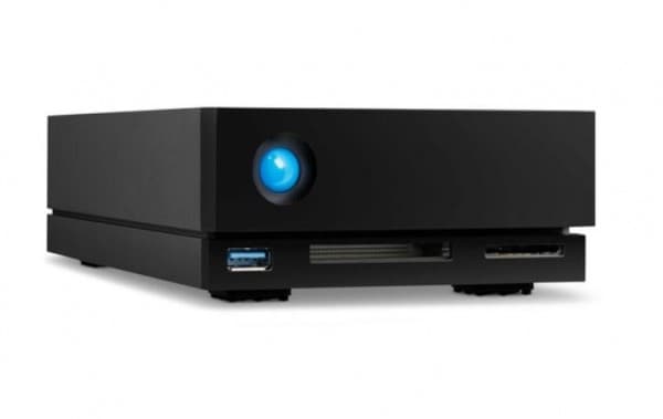 LaCie 1big Dock STHS10000800 - Harddiskarray - 10 TB - 1 brønner (SATA-600) - HDD 10 TB x 1 - Thunderbolt 3, USB 3.1 (ekstern) - med 5-års Rescue Dat