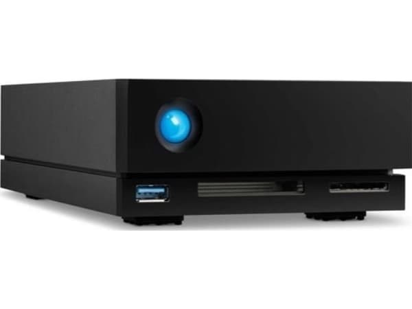 LaCie 1big Dock STHS10000800 - Harddiskarray - 10 TB - 1 brønner (SATA-600) - HDD 10 TB x 1 - Thunderbolt 3, USB 3.1 (ekstern) - med 5-års Rescue Dat