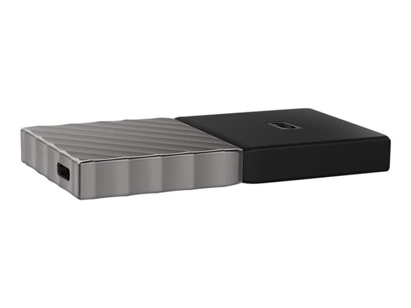 WD My Passport SSD WDBAGF0020BGY - SSD - krypterat - 2 TB - extern (portabel) - USB 3.2 Gen 2 (USB-C kontakt) - 256 bitars AES - rymdgrå