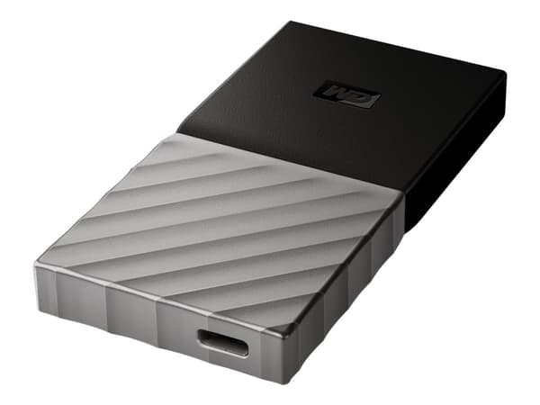 WD My Passport SSD WDBAGF0020BGY - SSD - krypterat - 2 TB - extern (portabel) - USB 3.2 Gen 2 (USB-C kontakt) - 256 bitars AES - rymdgrå