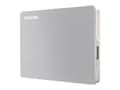 Miniatyrbild 2 av 5: Toshiba Canvio Flex - Hårddisk - 4 TB - extern (bärbar) - 2,5" - USB 3.2 Gen 1 - silver