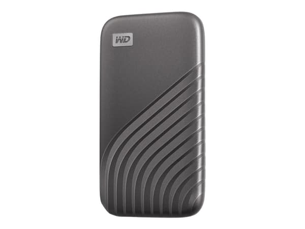 WD My Passport SSD WDBAGF5000ARD - SSD - kryptert - 500 GB - ekstern (bærbar) - USB 3.2 Gen 2 (USB-C kontakt) - 256-bit AES - rød