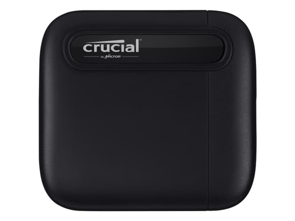 Crucial X6 - SSD - 2 TB - extern (portabel) - USB 3.1 Gen 2 (USB-C kontakt) - svart