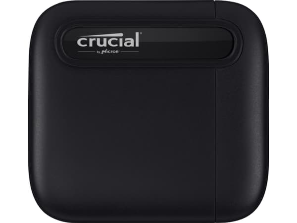 Crucial X6 - SSD - 1 TB - extern (portabel) - USB 3.1 Gen 2 (USB-C kontakt) - svart