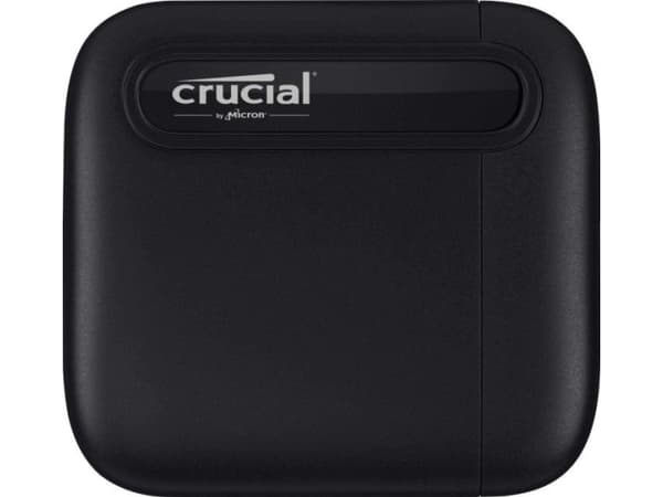 Crucial X6 - SSD - 1 TB - extern (portabel) - USB 3.1 Gen 2 (USB-C kontakt) - svart