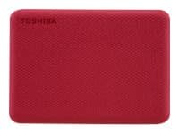 Toshiba Canvio Advance - Harddisk - 4 TB - ekstern (bærbar) - 2.5" - USB 3.2 Gen 1 - rød