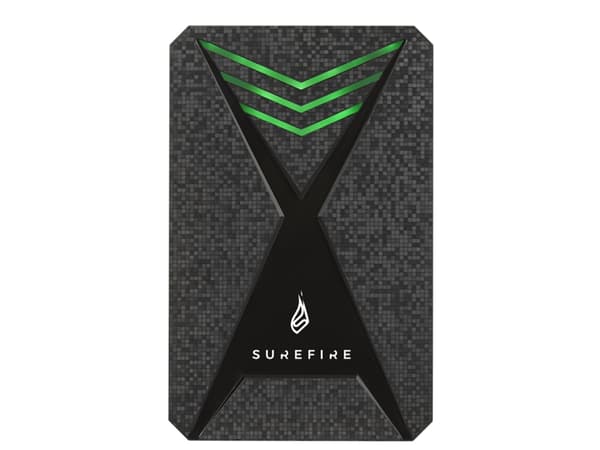 Surefire Gaming GX3 - Harddisk - HDD - 1 TB - Ekstern - USB 3.2 Gen 1 - Sort