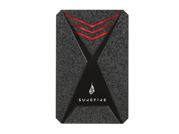 Surefire Gaming GX3 - Harddisk - SDD - 1 TB - Ekstern - USB 3.2 Gen 1 - Sort