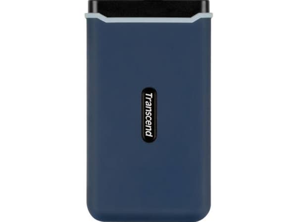 Transcend ESD370C - SSD - 500 GB - extern (bärbar) - USB 3.2 Gen 2 (USB-C stikforbindelse) - marineblå
