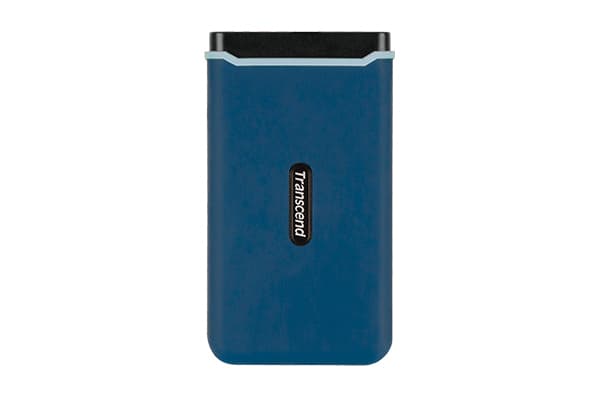 Transcend ESD370C - SSD - 1 TB - extern (bärbar) - USB 3.2 Gen 2 (USB-C stikforbindelse) - marineblå
