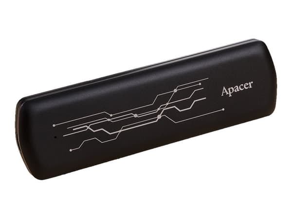 Apacer AS722 - SSD - 512 GB - extern (portabel) - USB 3.2 Gen 2 (USB-C kontakt) - svart