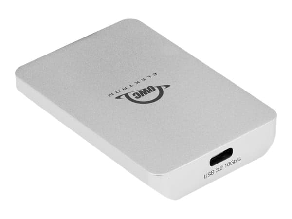 OWC Envoy Pro Elektron - SSD - 480 GB - ekstern (bærbar) - USB 3.2 Gen 2 / Thunderbolt 3 (USB-C kontakt) - sølv