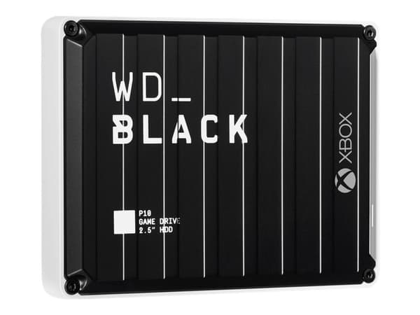 WD_BLACK P10 Game Drive for Xbox One WDBA6U0020BBK - Harddisk - 2 TB - ekstern (bærbar) - USB 3.2 Gen 1 - svart med hvit pynt