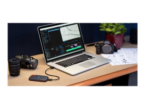 SanDisk Extreme PRO Portable V2 - SSD - 4 TB - ekstern (bærbar) - USB 3.2 Gen 2x2 - 256-bit AES