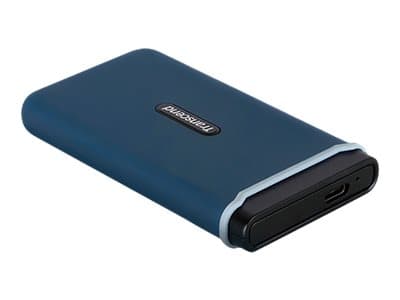 Transcend ESD350C - SSD - 250 GB - extern (bärbar) - M.2 - USB 3.1 Gen 2 - marineblå
