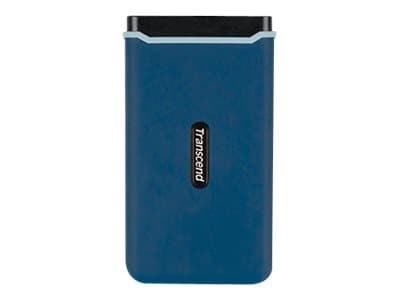 Transcend ESD350C - SSD - 250 GB - extern (bärbar) - M.2 - USB 3.1 Gen 2 - marineblå