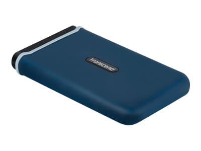 Transcend ESD350C - SSD - 250 GB - extern (bärbar) - M.2 - USB 3.1 Gen 2 - marineblå