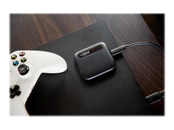 Crucial X6 - SSD - 500 GB - ekstern (bærbar) - USB 3.2 Gen 2 (USB-C kontakt)