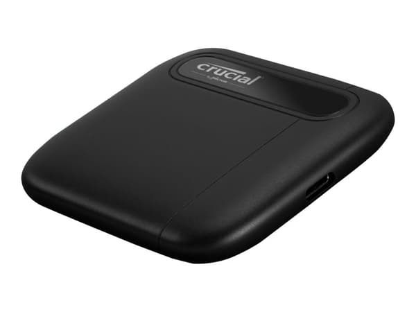 Crucial X6 - SSD - 500 GB - ekstern (bærbar) - USB 3.2 Gen 2 (USB-C kontakt)