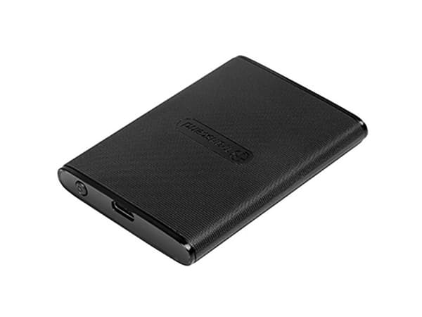 Transcend ESD270C - SSD - 500 GB - ekstern (bærbar) - USB 3.1 Gen 2 - 256-bit AES - svart