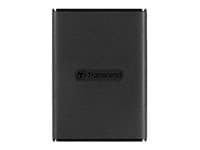 Transcend ESD270C - SSD - 500 GB - ekstern (bærbar) - USB 3.1 Gen 2 - 256-bit AES - svart
