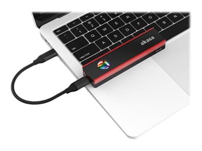 Akasa Vegas AK-ENU3M2-06 - Lagringspakke - M.2 - M.2 NVMe-kort / PCIe 3.0 (NVMe) - USB 3.2 (Gen 2)