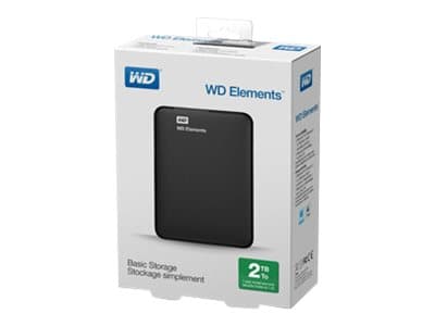 WD Elements Portable WDBU6Y0020BBK - Harddisk - 2 TB - ekstern (bærbar) - USB 3.0