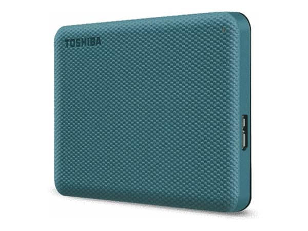 Toshiba Canvio Advance - Harddisk - 2 TB - ekstern (bærbar) - 2.5" - USB 3.2 Gen 1 - grønn