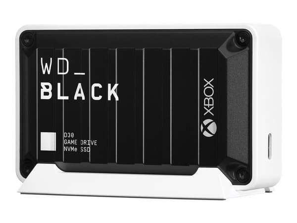 Western Digital WD_BLACK D30, 1000 GB, USB Type-C, 3.2 Gen 2 (3.1 Gen 2), Musta, Valkoinen