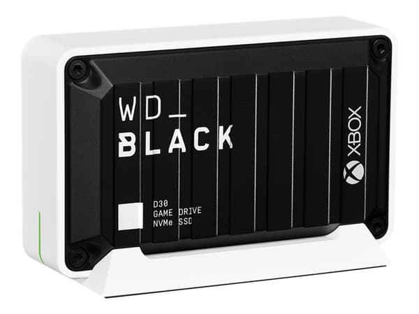Western Digital WD_BLACK D30, 1000 GB, USB Type-C, 3.2 Gen 2 (3.1 Gen 2), Musta, Valkoinen