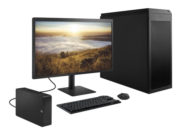 Seagate Expansion STKP18000400 - Harddisk - 18 TB - ekstern (stasjonær) - USB 3.0 - svart - med Seagate Rescue Data Recovery
