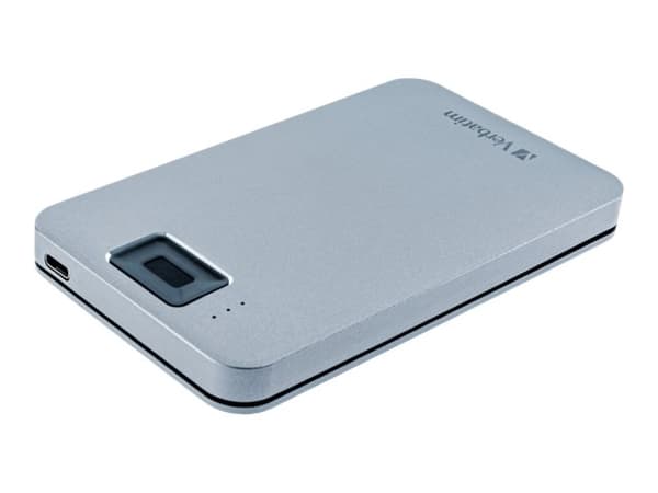 Verbatim Executive Fingerprint Secure - Harddisk - kryptert - 1 TB - ekstern (bærbar) - USB 3.2 Gen 1 (USB-C kontakt) - 256-bit AES