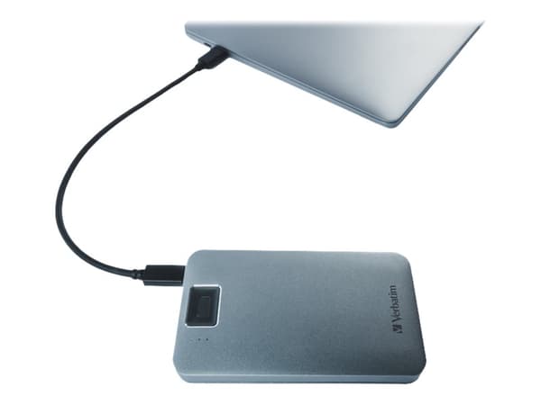 Verbatim Executive Fingerprint Secure - Harddisk - kryptert - 1 TB - ekstern (bærbar) - USB 3.2 Gen 1 (USB-C kontakt) - 256-bit AES
